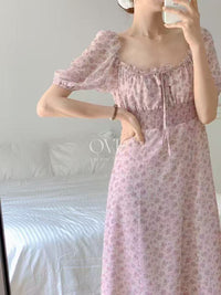 Robe Coréenne APM Collection Rose Fleurie (En stock)