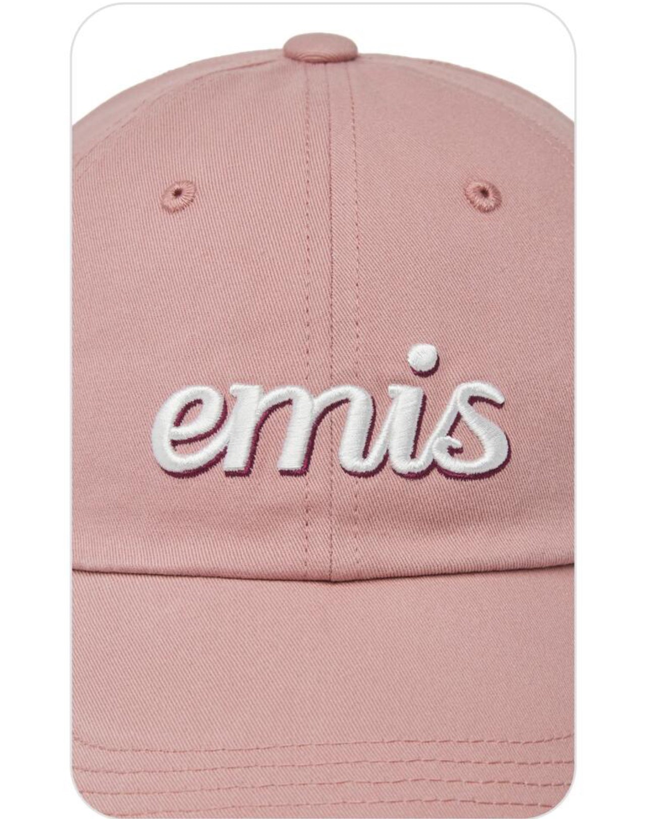 EMIS LAYERED LOGO BALL CAP-INDY PINK (Preorder)