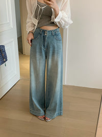 Kelly Designs Two Buttons Four Season Jeans(Instock)