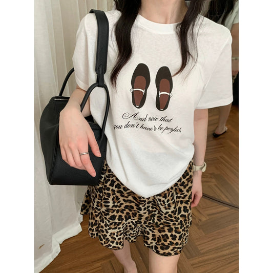 Kelly Designs Ballet Shoes White Tshirt（Instock)