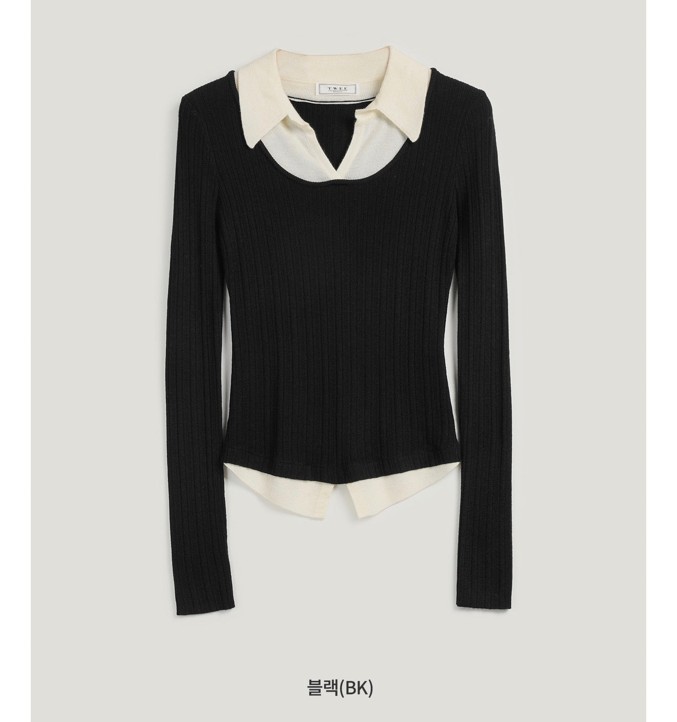 Korean Collection Fake 2Pcs Top BK (Instock)