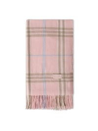 Mardi Mercredi Wool Check Muffler Scarf – Pink/Contain Mardi Gift Box (Instock)