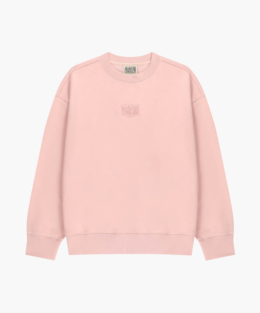 Marithe DRAWING CLASSIC LOGO SWEATSHIRT salmon(Instock)