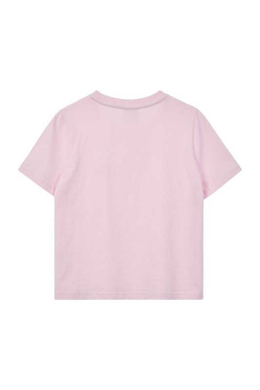 EMIS (WOMENS) APPLIQUE T-SHIRT-PINK (Preorder)