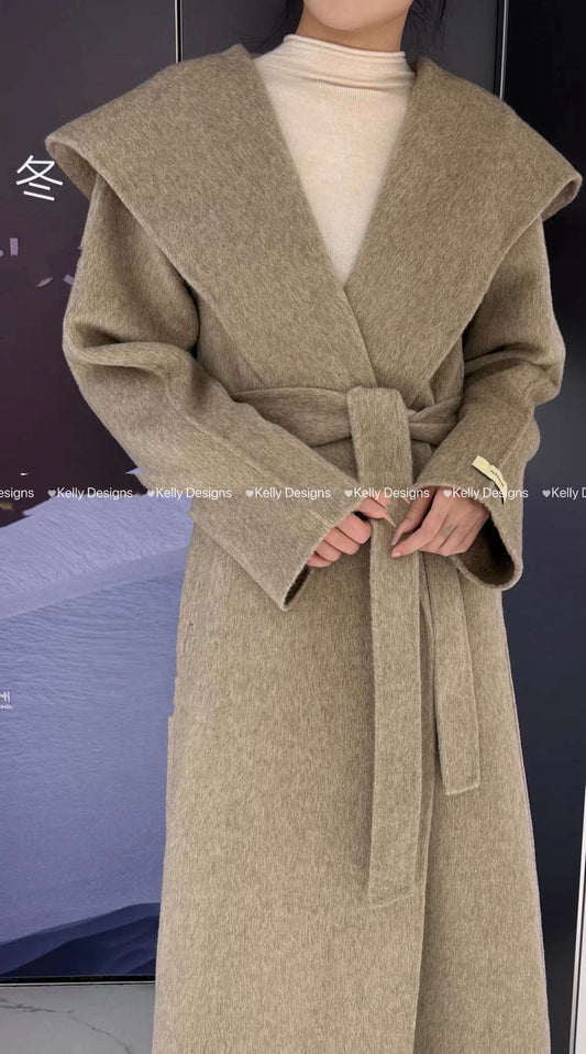 Kelly Designs Oatmeal Sheep Wool Coat (Instock)