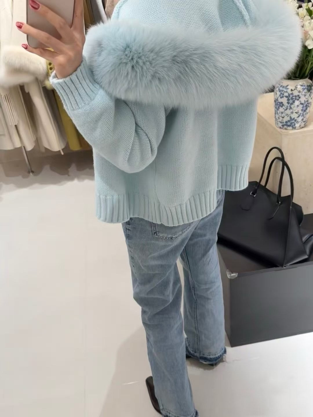 Kelly Designs 9 Colors Fox Fur Zip Up Jacket (Instock)