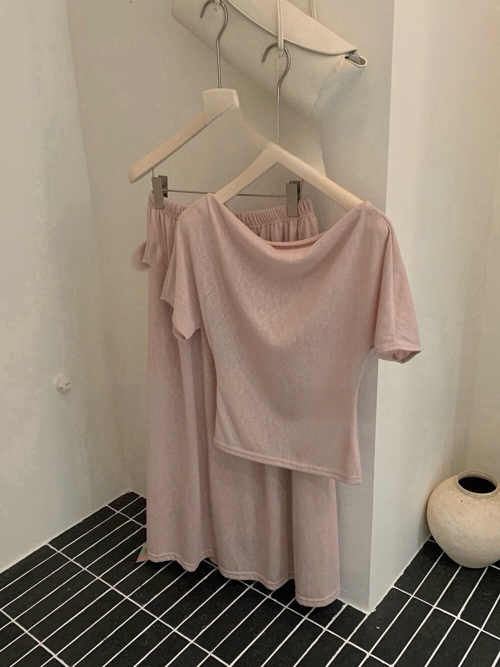 Kelly Designs 2-Piece Casual Pink Set –Top, & Skirt (Instock)