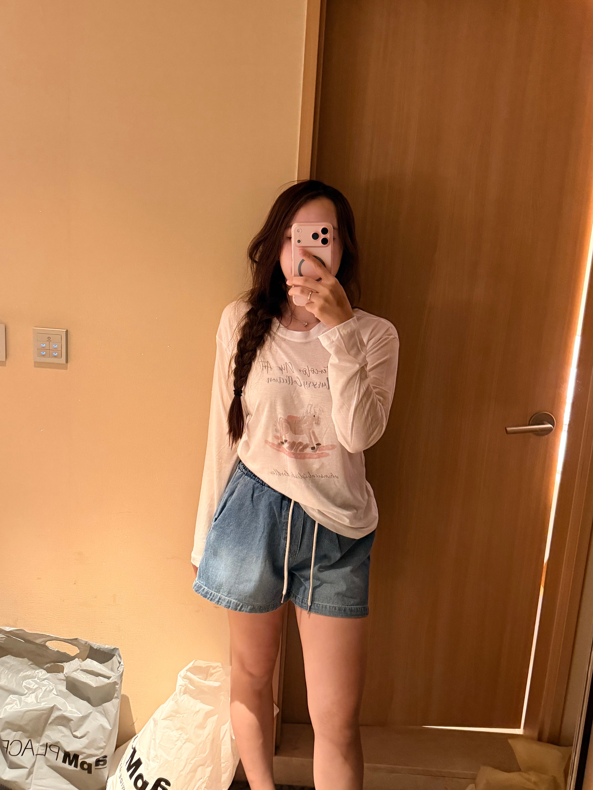 Korean APM Collection Sun Cover Long Sleeves Top-2 Colors (Instock)