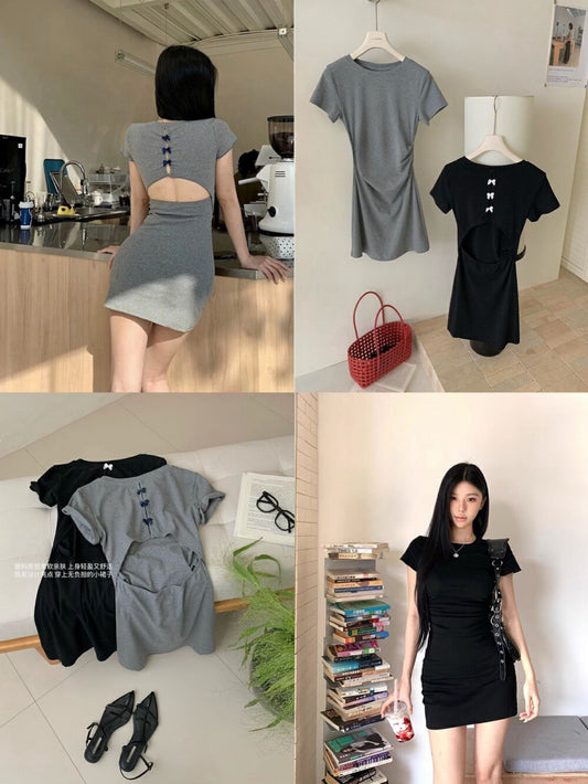 Kelly Designs Two Colors Slim Dress (Instock)