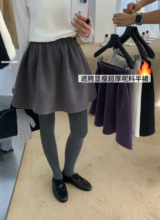 Kelly Designs Thick Wool A-Line Skirt (Instock)