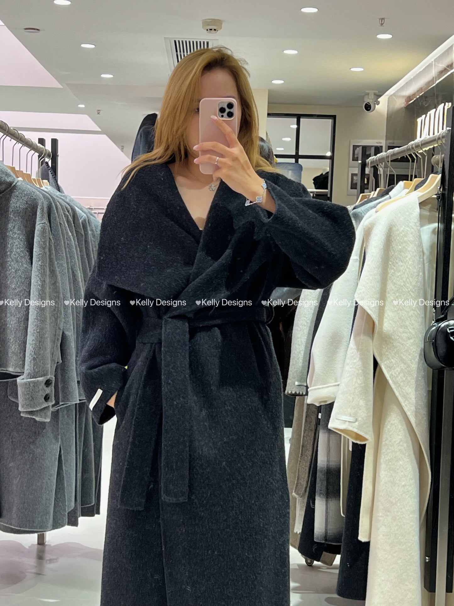 Kelly Designs Charcoal Wool Coat (Instock)
