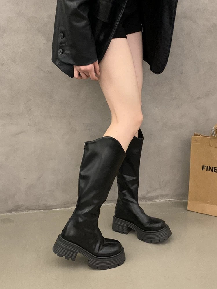 Kelly Designs Chunky Platform Knee-High Boots (2 Colors)  (Instock)