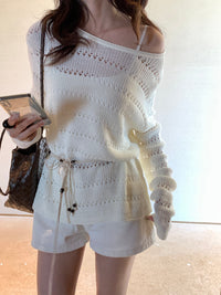 Kelly Designs Lightweight Hollow Knit Sweater – 4 Colors (Instock)