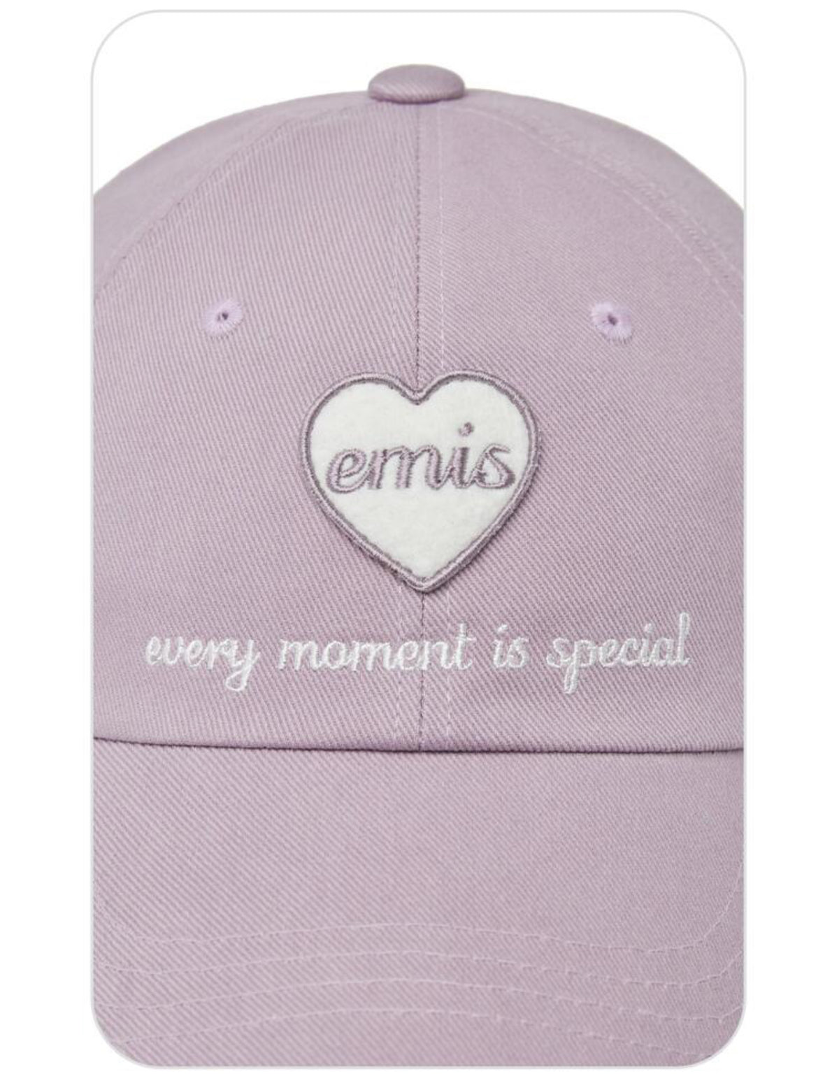 EMIS HEART WAPPEN BALL CAP-PURPLE (Instock)