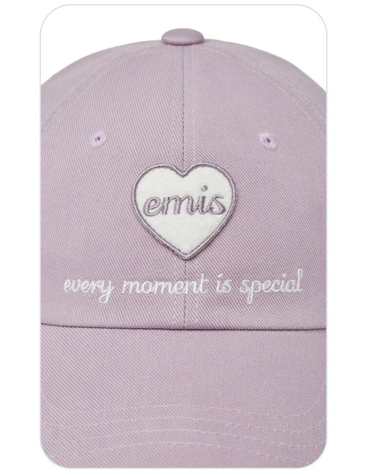 EMIS HEART WAPPEN BALL CAP-PURPLE (Preorder)