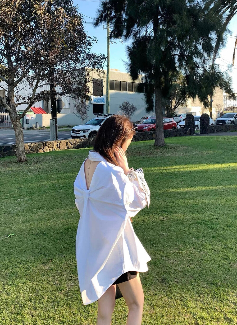 Kelly Designs 2 Colors Back Ribbon Shirt (Instock)