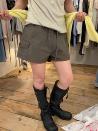 Korean APM Collection Casual Elastic waist Shorts - 2 Colors (Instock)