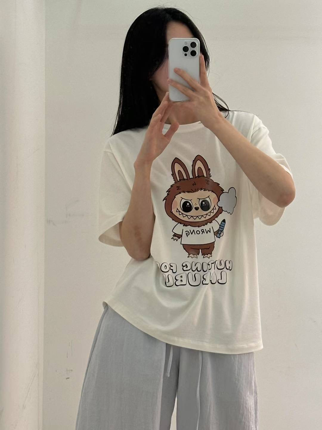 Korean APM Collection Labubu Graphic T-Shirt (Instock)