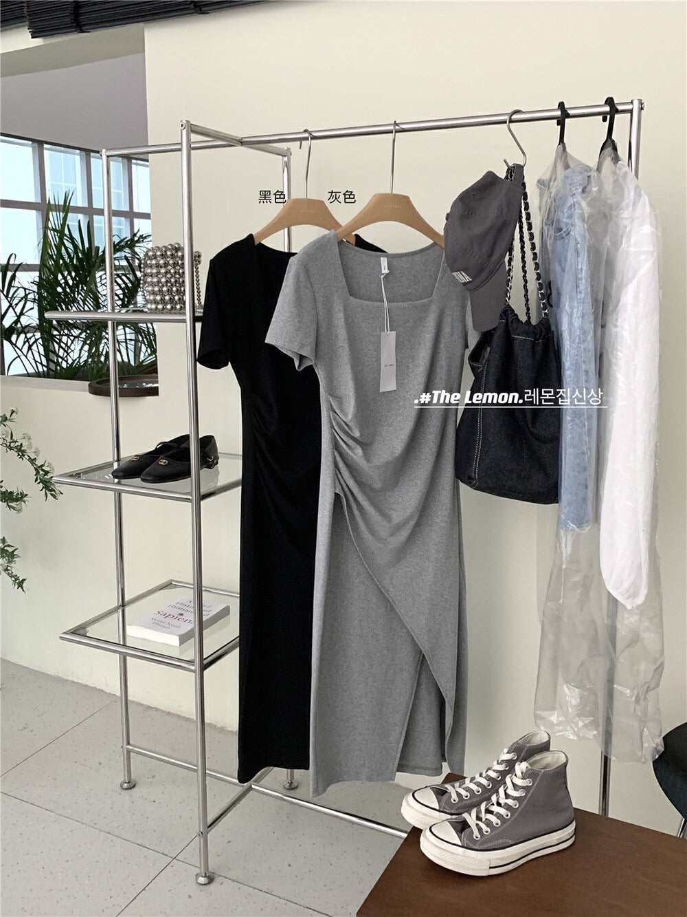 Kelly Designs Gray Long Dress (Instock)