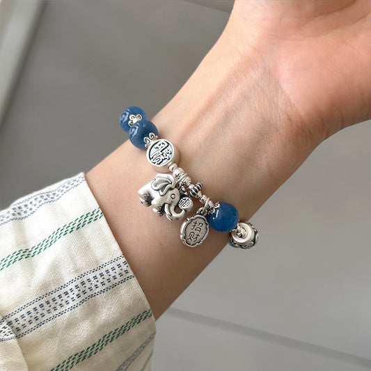 Kelly Designs Elephant Lucky Silver Bracelet (Instock)