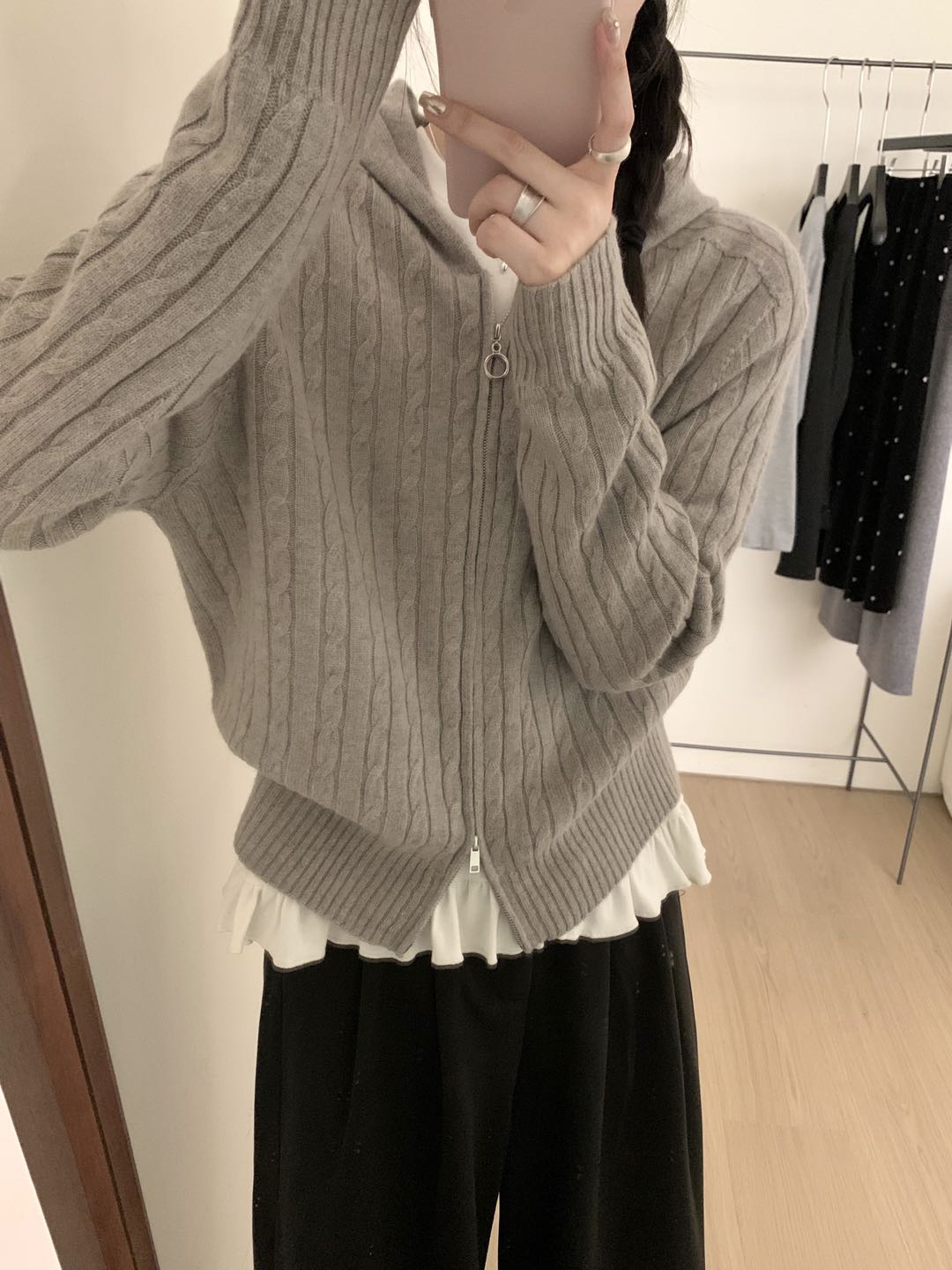 Kelly Designs Wool Multiple Colors Zip Up Cardigan (Instock)