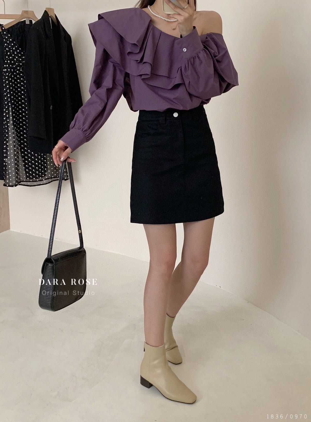 Kelly Designs Off Shoulder Purple Blouse (Instock)