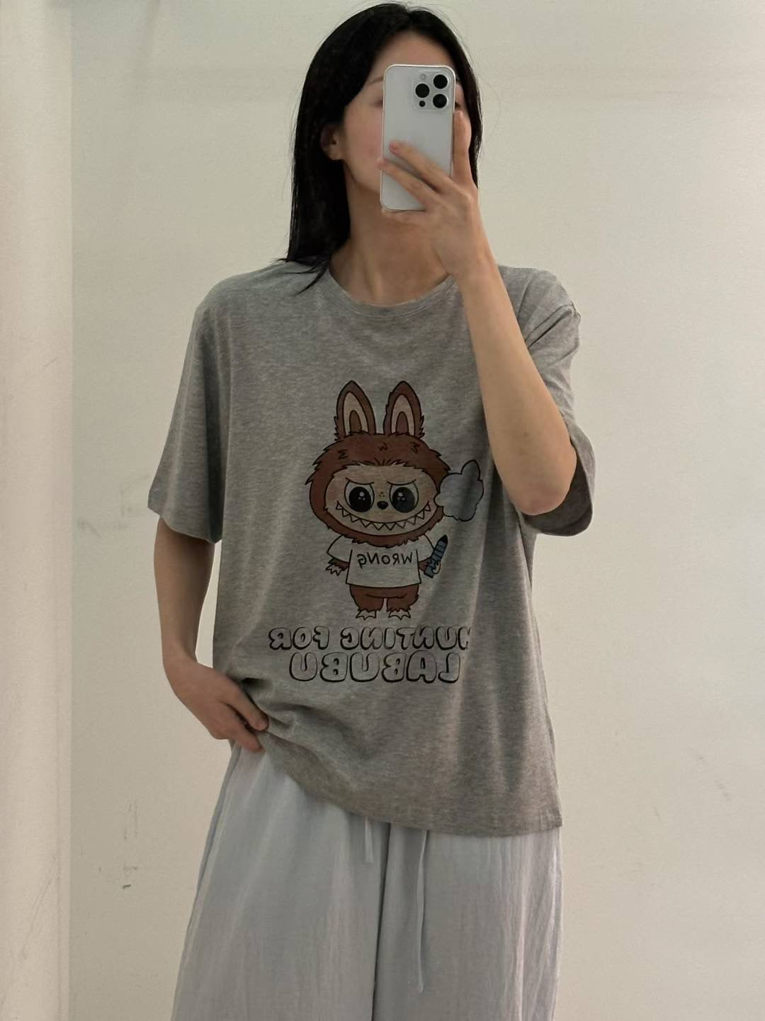 Korean APM Collection Labubu Graphic T-Shirt (Instock)