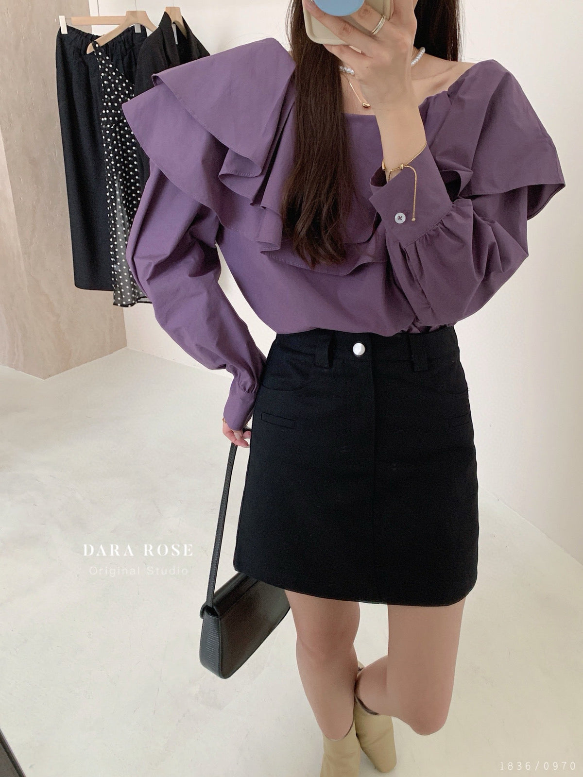 Kelly Designs Off Shoulder Purple Blouse (Instock)