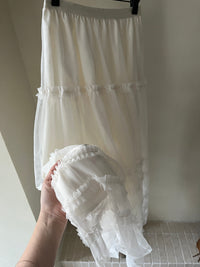 Kelly Designs Romantic Layered Tulle Maxi Skirt – White (Instock)