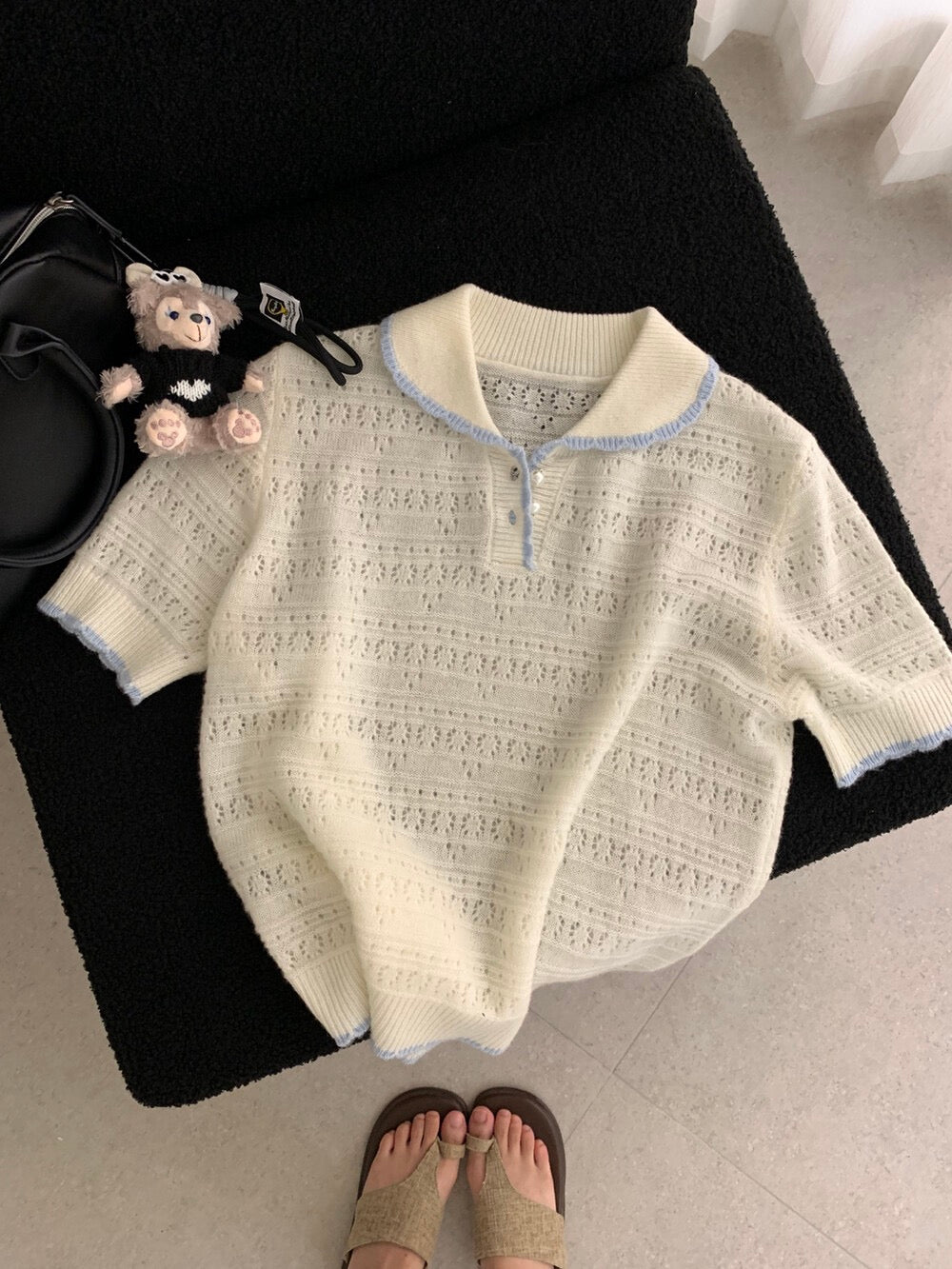 Kelly Designs 100% Wool White Top (Instock)