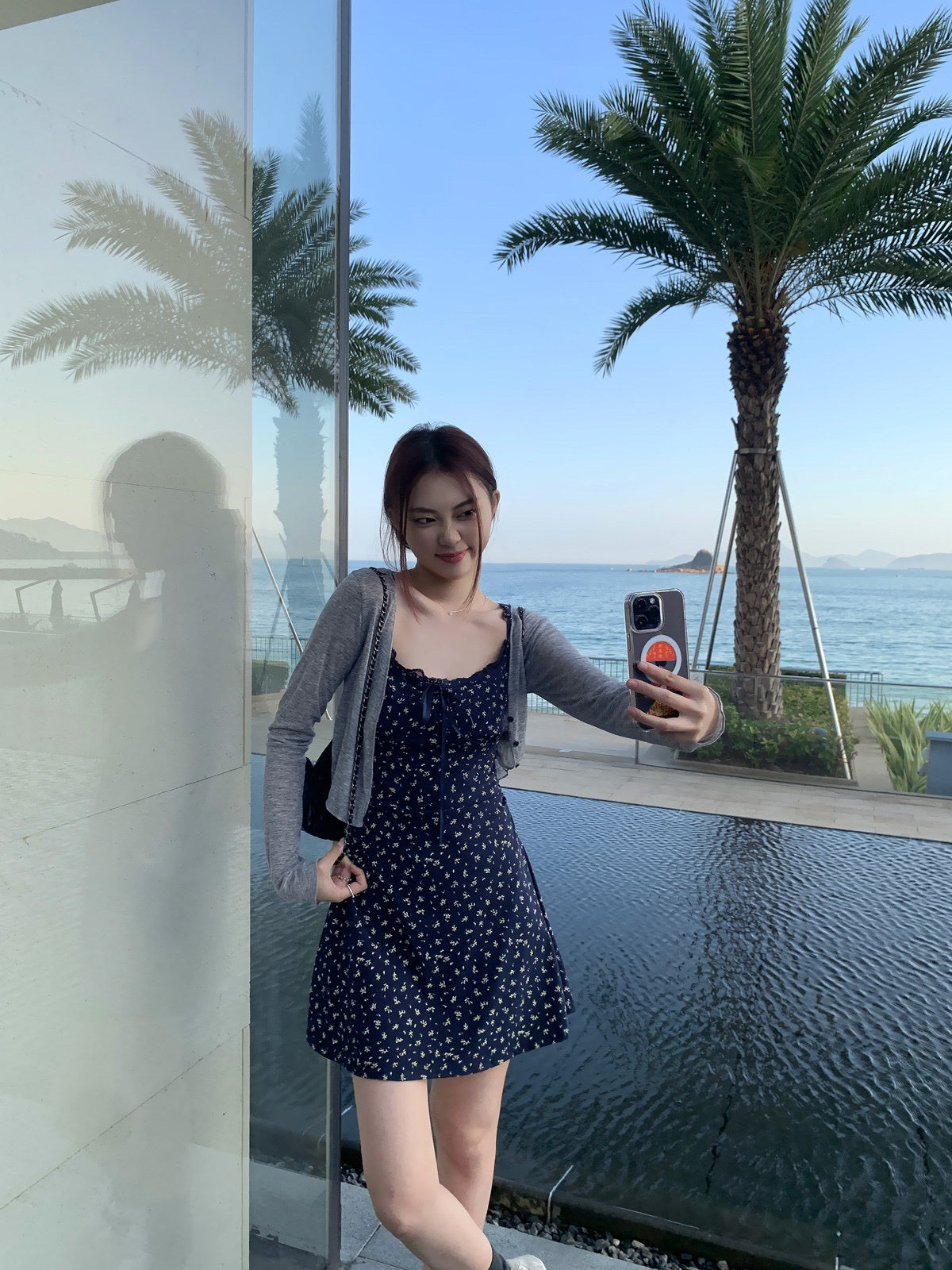 Kelly Designs Grey Cardigan & Dress Set (Instock)