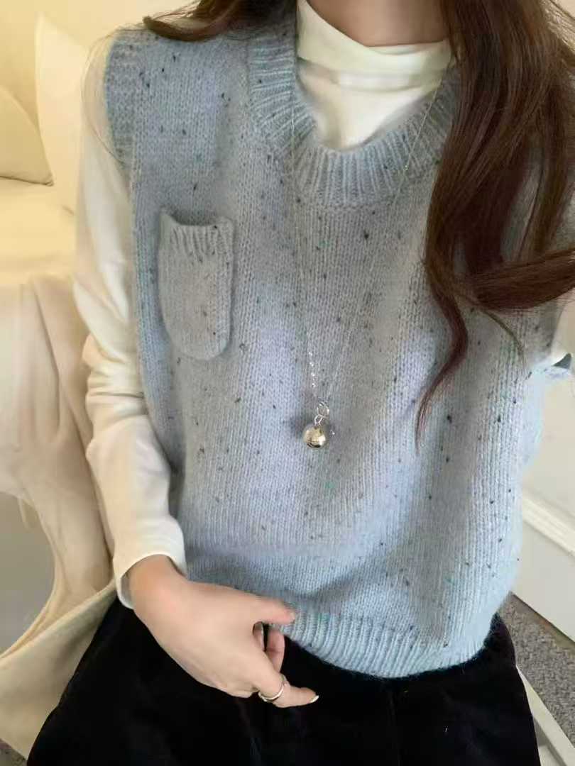 Kelly Designs Wool & Mohair Blend Knit Vest (Instock)