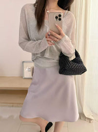 Kelly Designs Satin fishtail skirt-3 Colors (Instock)