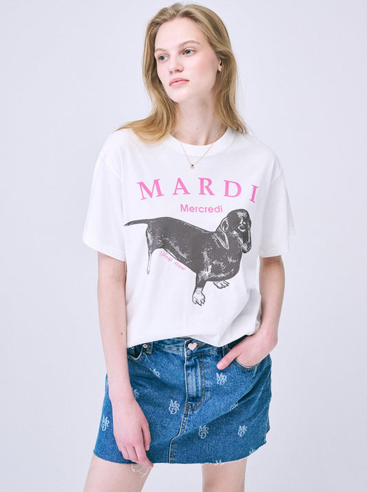 Mardi Mercredi TSHIRT DDANJI_IVORY PINK (Preorder)