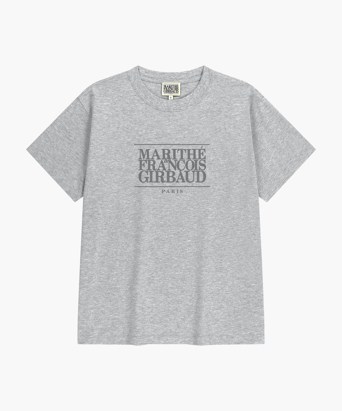 Marithe T-SHIRT LOGO CLASSIQUE gris chiné (En stock)