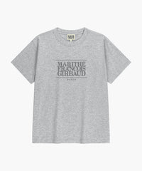 Marithe T-SHIRT LOGO CLASSIQUE gris chiné (En stock)