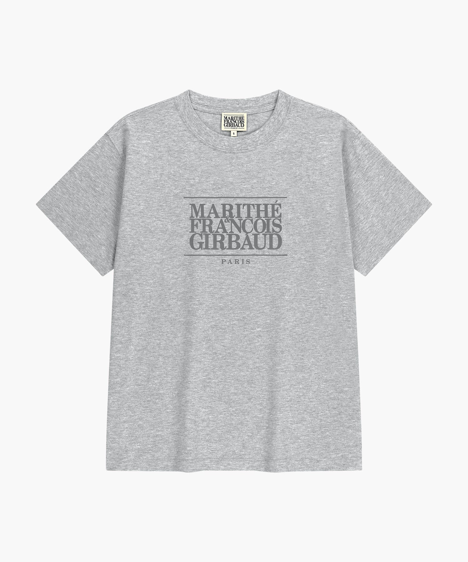 Marithe T-SHIRT LOGO CLASSIQUE gris chiné (En stock)