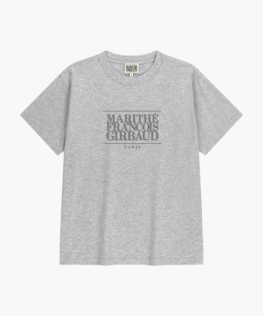 Marithe CLASSIC LOGO TEE heather gray (Instock)