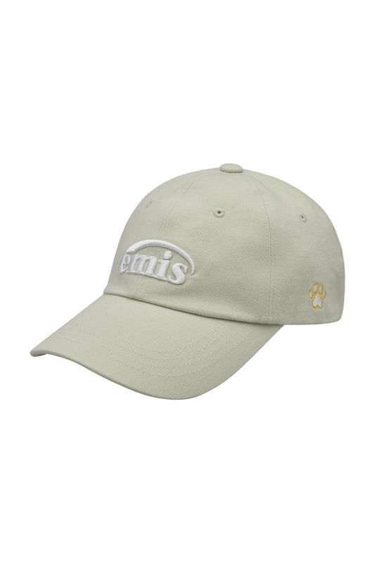 EMIS FOOT PRINT BALL CAP-BEIGE (Preorder)