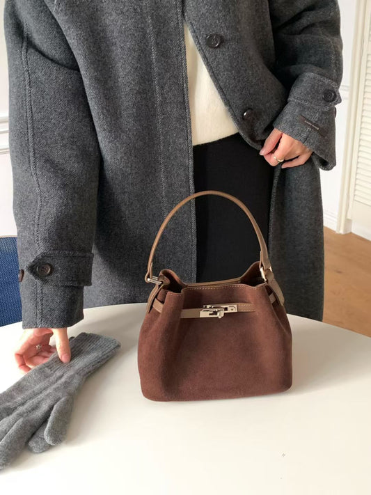 Korean APM Collection Leather Brown Bag (Instock)