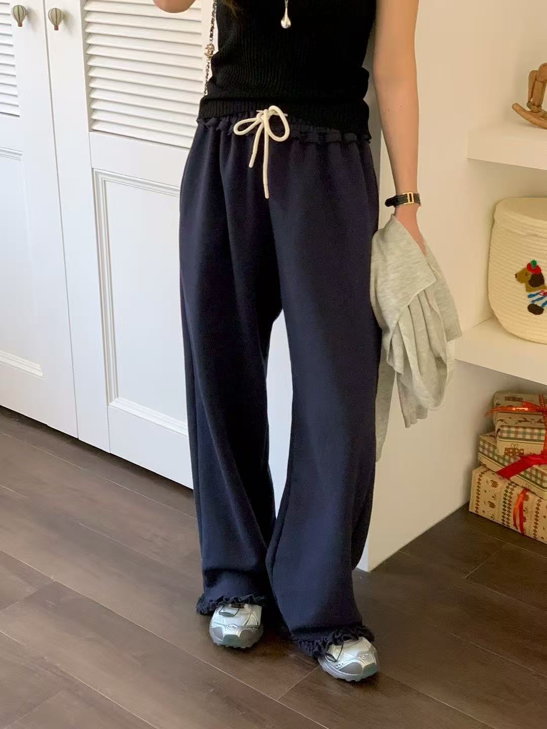 Korean APM Collection Flower Layers Pants - 2 Colors (Instock)