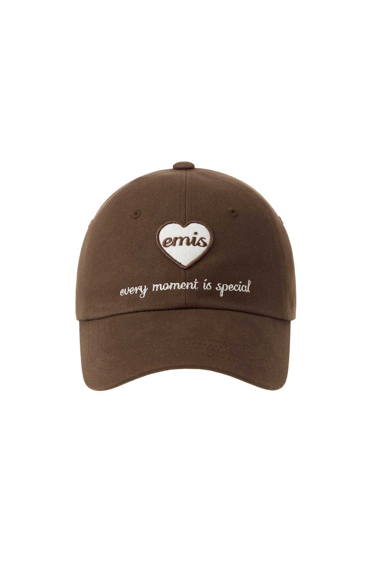 EMIS HEART WAPPEN BALL CAP-BROWN (Preorder)