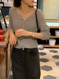Korean APM Collection Ounce Cardigan - Blue (Instock)