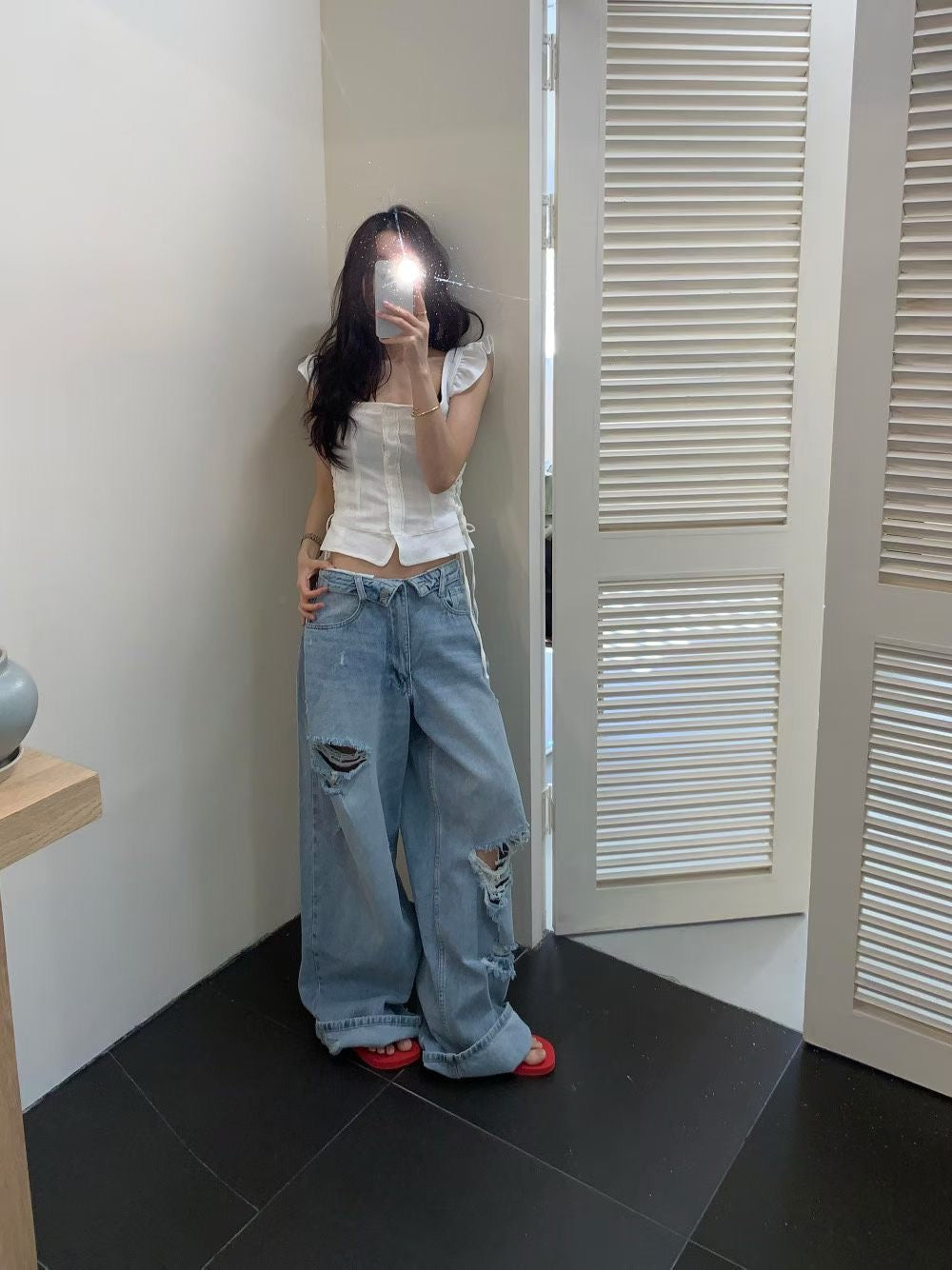 Korean APM Collection Low Waist Jeans (Instock)