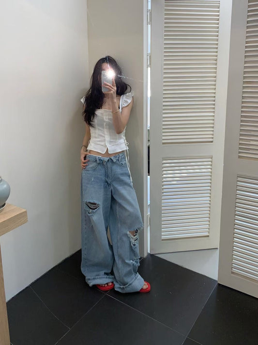Korean APM Collection Low Waist Jeans (Instock)
