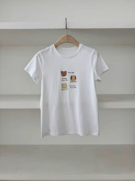 Kelly Designs Puppy White Tshirt（Instock)