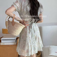 Korean APM Collection I Miss You Beige Flower Dress (Instock)