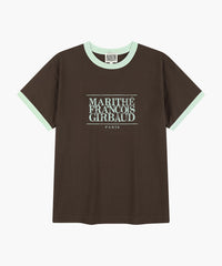 Marithe AEROCOOL CRACK CLASSIC LOGO RINGER TEE brown (Instock)