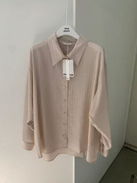 Korean APM Collection Spring Shirt-Khaki/Pink (Instock)