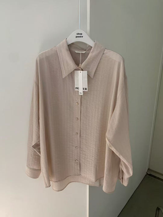 Korean APM Collection Spring Shirt-Khaki (Instock)